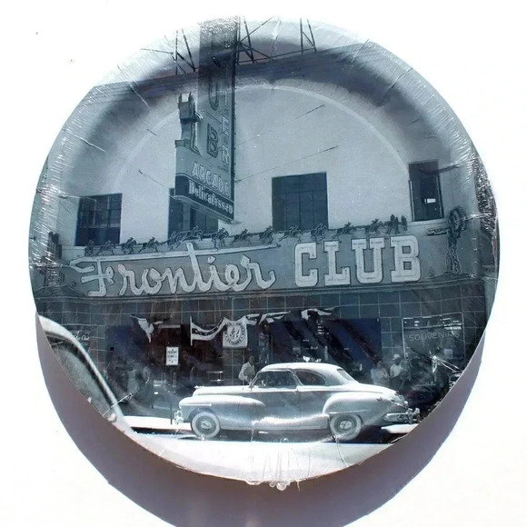 Frontier Hotel & Casino Las Vegas 1950s Street Sign - 8 Pack - Paper Part Plate - Picture 1 of 1